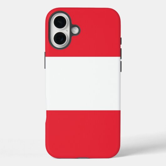 Apple iPhone 16 Plus Mate, Österreich-Flagge Case-Mate iPhone Hülle (Rückseite)