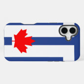 Apple iPhone 16 Plus Mate, Toronto-Flagge Hülle (Rückseite (Horizontal))