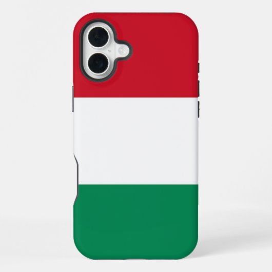 Apple iPhone 16 Plus Mate, Ungarn-Flagge Hülle (Rückseite)