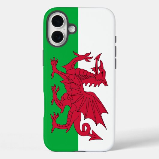 Apple iPhone 16 Plus Mate, walisische Flagge Case-Mate iPhone Hülle (Rückseite)
