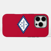 Apple iPhone 16 Pro Case-Mate, Arkansas Flag Case-Mate iPhone Hülle (Rückseite (Horizontal))