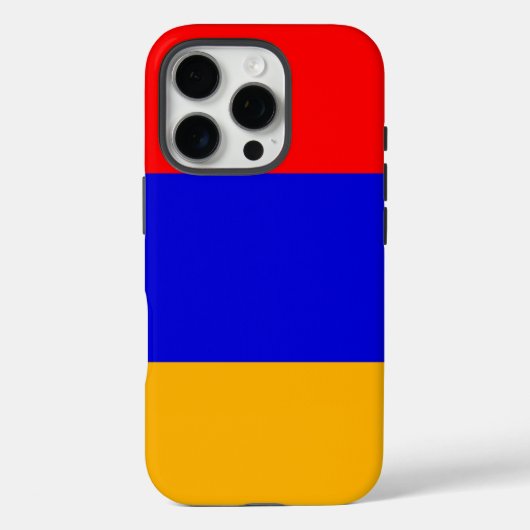 Apple iPhone 16 Pro Case-Mate, Armenien-Flagge Case-Mate iPhone Hülle (Rückseite)