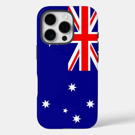 Apple iPhone 16 Pro Case-Mate, australische Flagge Case-Mate iPhone Hülle (Rückseite)
