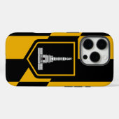 Apple iPhone 16 Pro Case-Mate, Baltimore Flag Case-Mate iPhone Hülle (Rückseite (Horizontal))