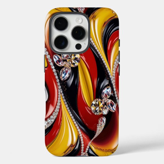 Apple iPhone 16 Pro Case-Mate, Belgien Farben Case-Mate iPhone Hülle (Rückseite)