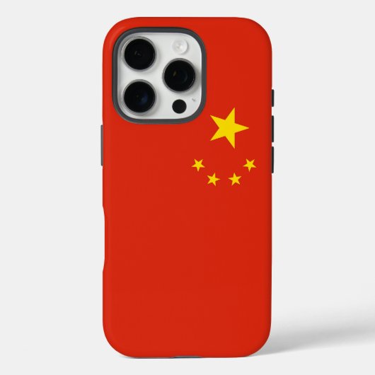 Apple iPhone 16 Pro Case-Mate, China-Flagge Case-Mate iPhone Hülle (Rückseite)