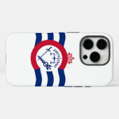 Apple iPhone 16 Pro Case-Mate, Cincinnati-Flagge Case-Mate iPhone Hülle (Rückseite (Horizontal))