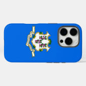 Apple iPhone 16 Pro Case-Mate, Connecticut-Flag Case-Mate iPhone Hülle (Rückseite (Horizontal))