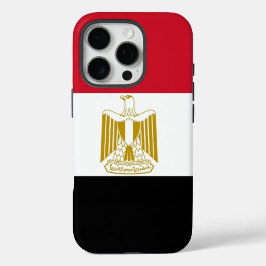 Apple iPhone 16 Pro Case-Mate, Flagge Ägyptens Case-Mate iPhone Hülle (Rückseite)