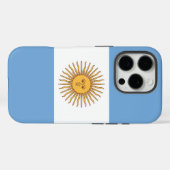 Apple iPhone 16 Pro Case-Mate, Flagge Argentiniens Case-Mate iPhone Hülle (Rückseite (Horizontal))