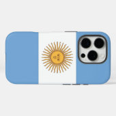 Apple iPhone 16 Pro Case-Mate, Flagge Argentiniens Case-Mate iPhone Hülle (Rückseite (Horizontal))