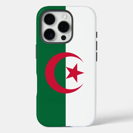 Apple iPhone 16 Pro Case-Mate, Flagge von Algerien Case-Mate iPhone Hülle (Rückseite)
