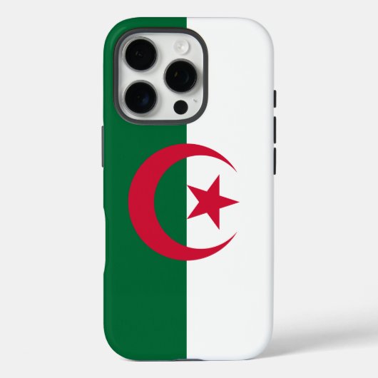 Apple iPhone 16 Pro Case-Mate, Flagge von Algerien Case-Mate iPhone Hülle (Rückseite)