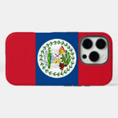 Apple iPhone 16 Pro Case-Mate, Flagge von Belize Case-Mate iPhone Hülle (Rückseite (Horizontal))