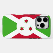 Apple iPhone 16 Pro Case-Mate, Flagge von Burundi Case-Mate iPhone Hülle (Rückseite (Horizontal))