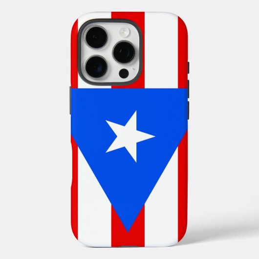 Apple iPhone 16 Pro Case-Mate, Flagge von Puerto R Case-Mate iPhone Hülle (Rückseite)