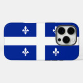 Apple iPhone 16 Pro Case-Mate, Flagge von Québec Case-Mate iPhone Hülle (Rückseite (Horizontal))