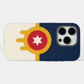 Apple iPhone 16 Pro Case-Mate, Flagge von Tulsa Ci Case-Mate iPhone Hülle (Rückseite (Horizontal))