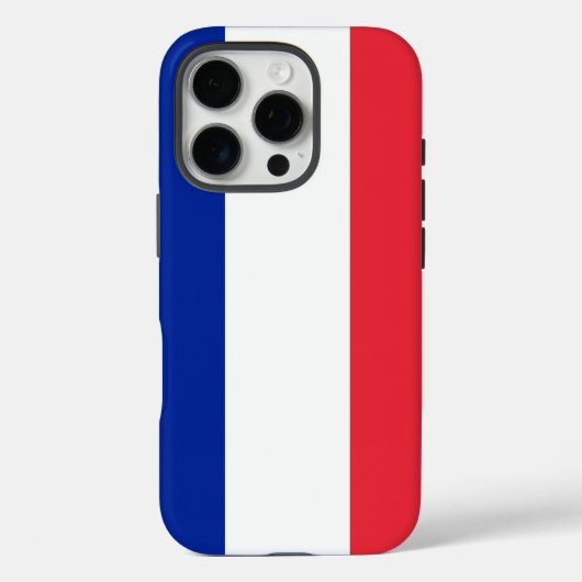 Apple iPhone 16 Pro Case-Mate, Frankreich-Flagge Case-Mate iPhone Hülle (Rückseite)