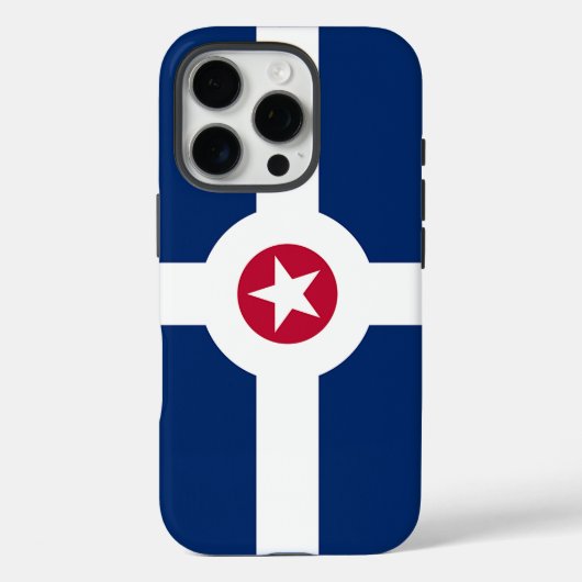 Apple iPhone 16 Pro Case-Mate, Indianapolis-Flagge Case-Mate iPhone Hülle (Rückseite)