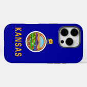 Apple iPhone 16 Pro Case-Mate, Kansas Flag Case-Mate iPhone Hülle (Rückseite (Horizontal))