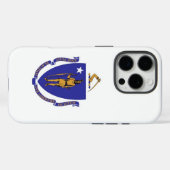 Apple iPhone 16 Pro Case-Mate, Massachusetts Flag Case-Mate iPhone Hülle (Rückseite (Horizontal))