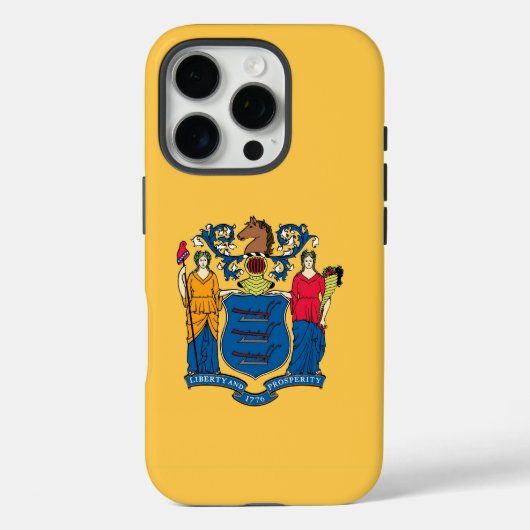Apple iPhone 16 Pro Case-Mate, New Jersey-Flagge Case-Mate iPhone Hülle (Rückseite)