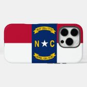 Apple iPhone 16 Pro Case-Mate, North Carolina Flag Case-Mate iPhone Hülle (Rückseite (Horizontal))