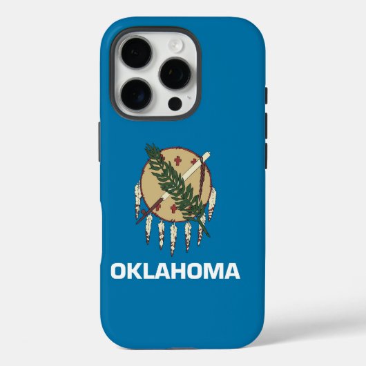 Apple iPhone 16 Pro Case-Mate, Oklahoma-Flagge Case-Mate iPhone Hülle (Rückseite)