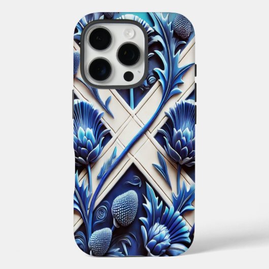 Apple iPhone 16 Pro Case-Mate, Scottish Thistles Case-Mate iPhone Hülle (Rückseite)