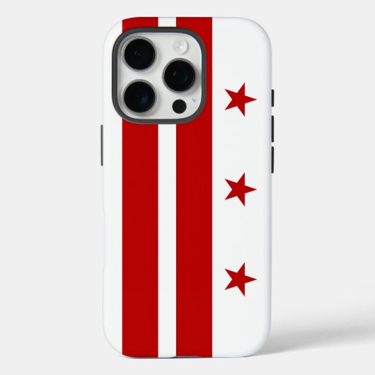 Apple iPhone 16 Pro Hülle, Washington DC Flagge Case-Mate iPhone Hülle (Rückseite)