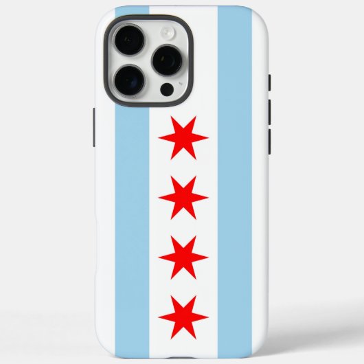 Apple iPhone 16 Pro Max Case, Chicago Flag Case-Mate iPhone Hülle (Rückseite)
