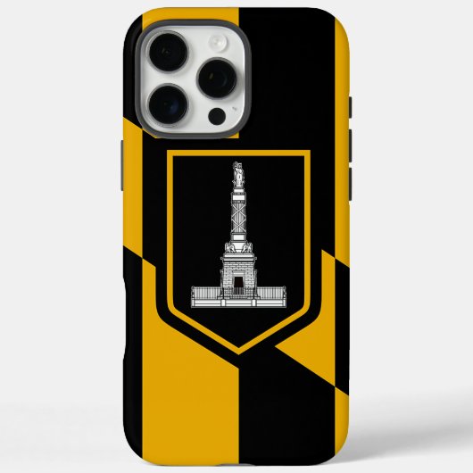 Apple iPhone 16 Pro Max Fall, Baltimore Flag Case-Mate iPhone Hülle (Rückseite)