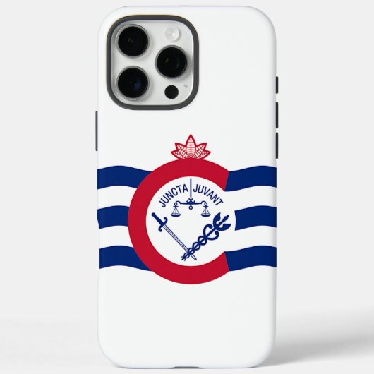 Apple iPhone 16 Pro Max Fall, Cincinnati-Flagge Case-Mate iPhone Hülle (Rückseite)