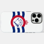 Apple iPhone 16 Pro Max Fall, Cincinnati-Flagge Case-Mate iPhone Hülle (Rückseite (Horizontal))