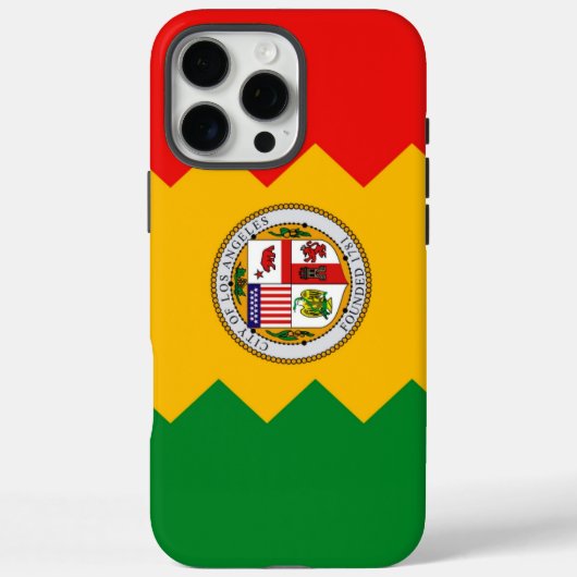 Apple iPhone 16 Pro Max Fall, Los Angeles Flag Case-Mate iPhone Hülle (Rückseite)