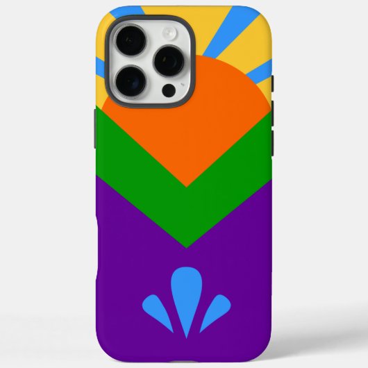 Apple iPhone 16 Pro Max Fall, Manitou Springs Flag Case-Mate iPhone Hülle (Rückseite)
