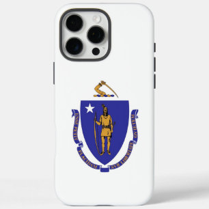 Apple iPhone 16 Pro Max Fall, Massachusetts Flag Hülle