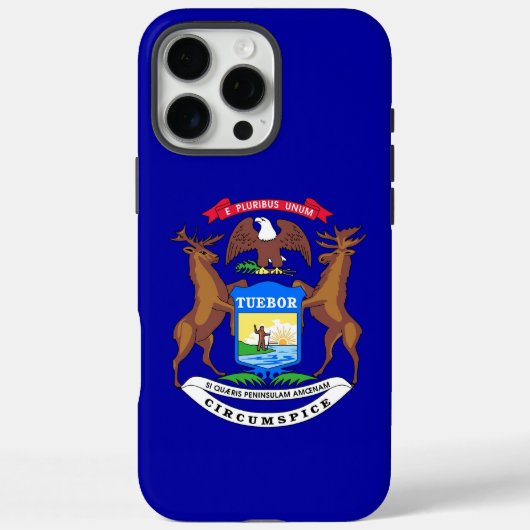 Apple iPhone 16 Pro Max Fall, Michigan-Flagge Case-Mate iPhone Hülle (Rückseite)