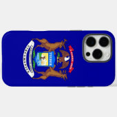 Apple iPhone 16 Pro Max Fall, Michigan-Flagge Case-Mate iPhone Hülle (Rückseite (Horizontal))