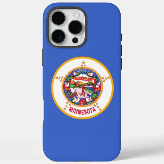 Apple iPhone 16 Pro Max Fall, Minnesota Flag Case-Mate iPhone Hülle (Rückseite)