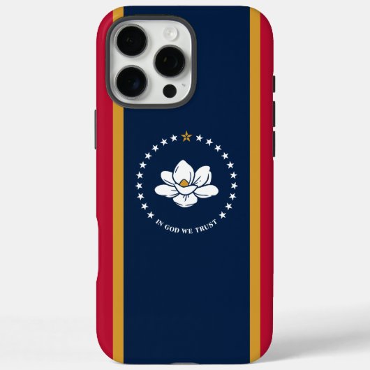 Apple iPhone 16 Pro Max Fall, Mississippi-Flagge Case-Mate iPhone Hülle (Rückseite)