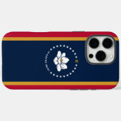 Apple iPhone 16 Pro Max Fall, Mississippi-Flagge Case-Mate iPhone Hülle (Rückseite (Horizontal))