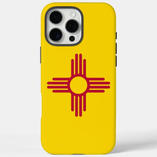Apple iPhone 16 Pro Max Fall, New Mexico Flag Case-Mate iPhone Hülle (Rückseite)