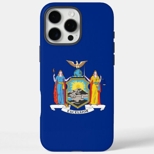 Apple iPhone 16 Pro Max Fall, New Yorker Staatsfla Case-Mate iPhone Hülle (Rückseite)