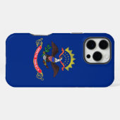 Apple iPhone 16 Pro Max Fall, North Dakota Flagge Hülle (Rückseite (Horizontal))