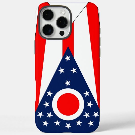 Apple iPhone 16 Pro Max Fall, Ohio Flag Fall Case-Mate iPhone Hülle (Rückseite)