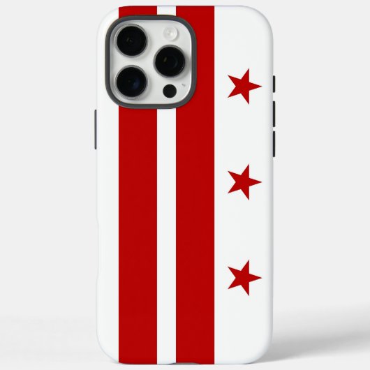 Apple iPhone 16 Pro Max, Flagge von Washington DC Case-Mate iPhone Hülle (Rückseite)