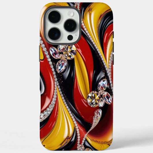 Apple iPhone 16 Pro Max Hülle, Belgien Farben Case-Mate iPhone Hülle (Rückseite)