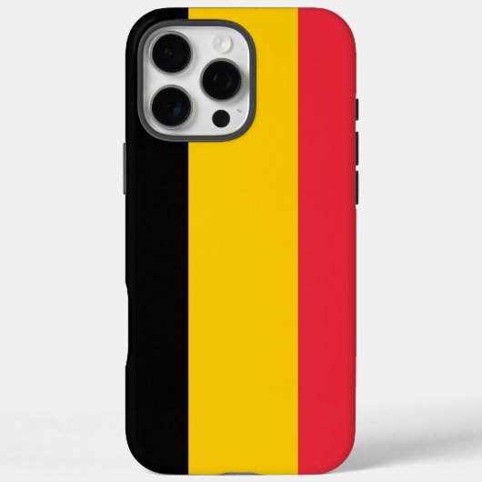 Apple iPhone 16 Pro Max Hülle, belgische Flagge Case-Mate iPhone Hülle (Rückseite)